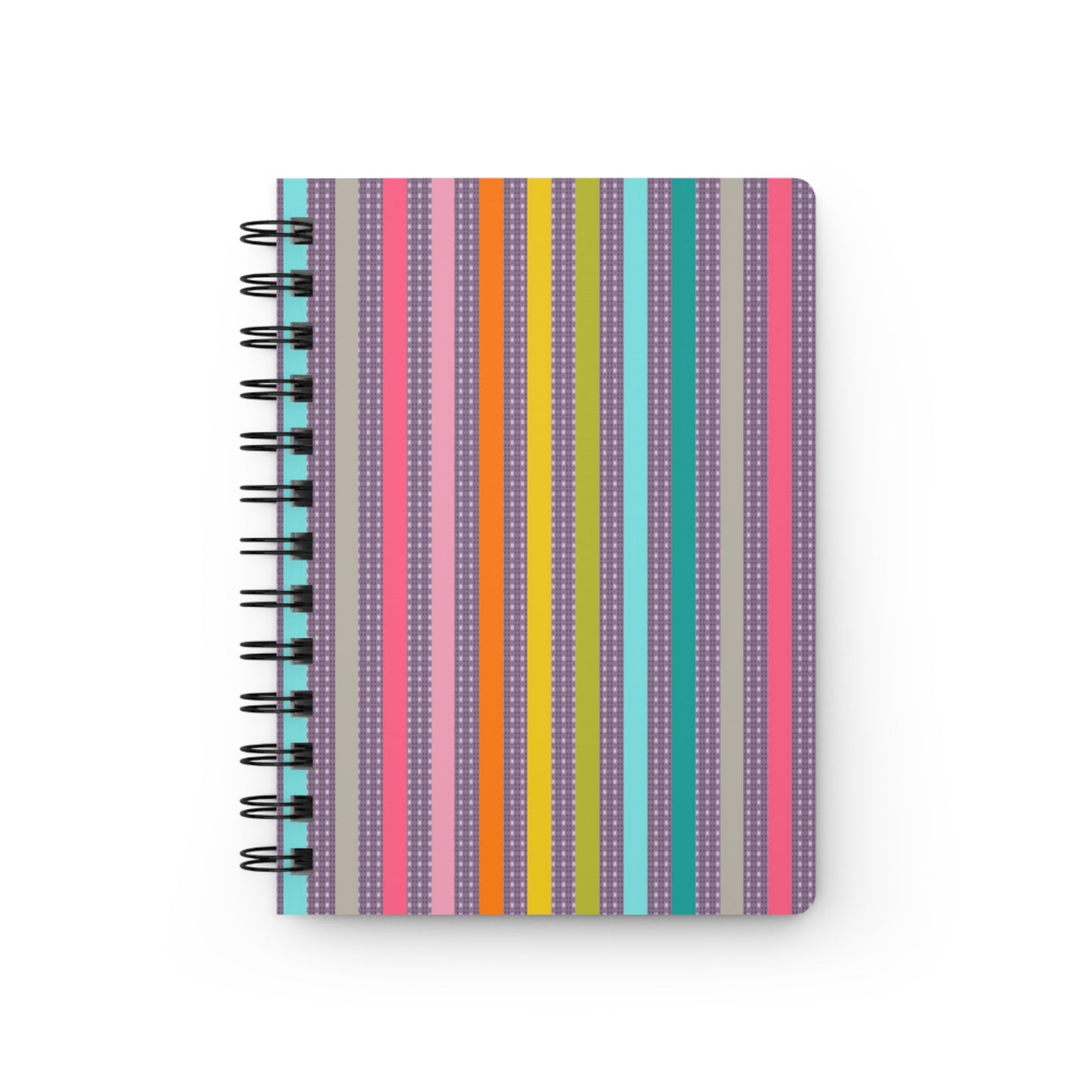 Candy striped notebook