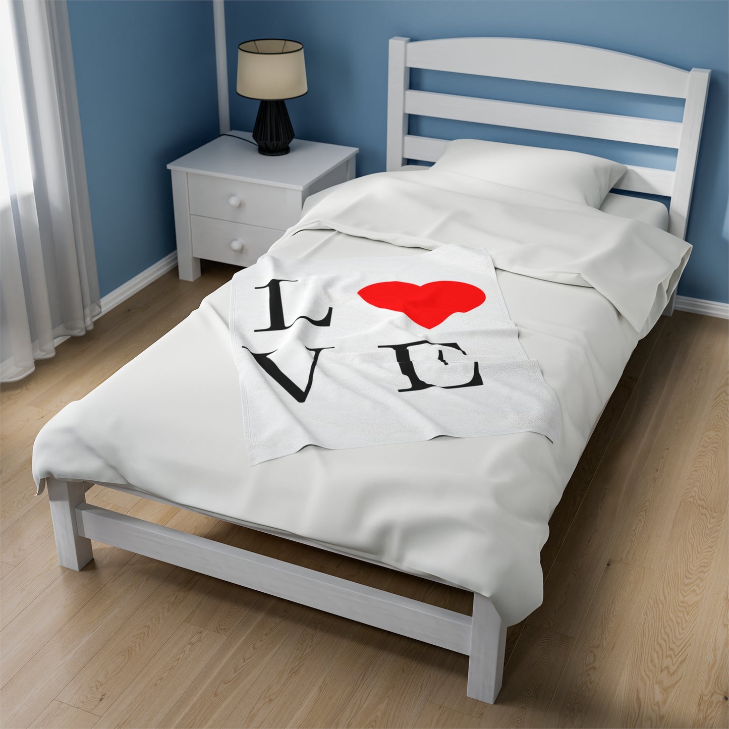 Love Heart Velveteen Plush Blanket