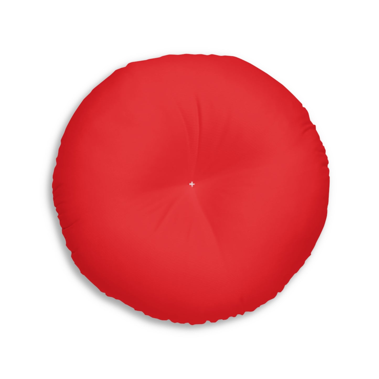 Red Heart Tufted Floor Pillow, Round