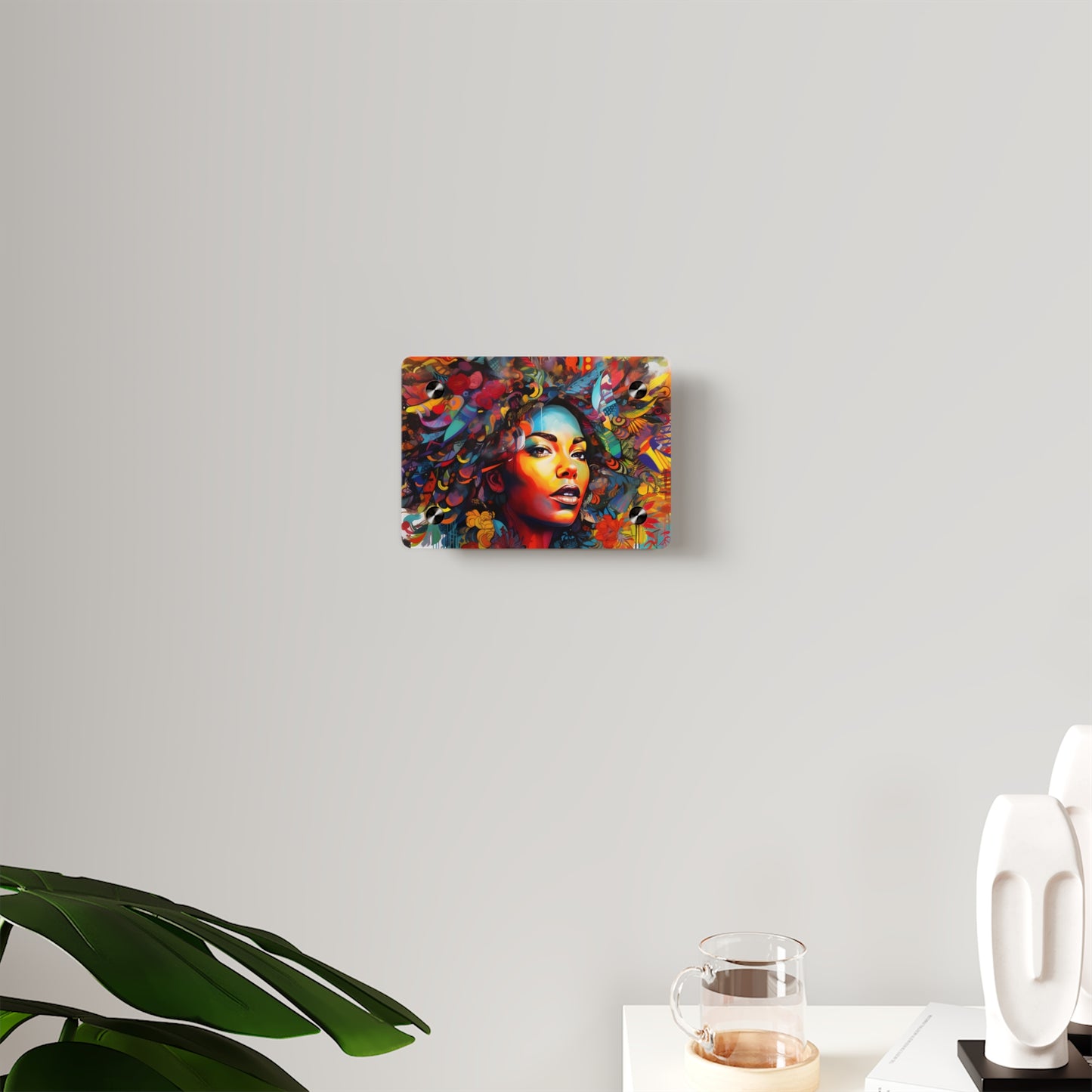 Afro Lady Acrylic Wall Art Panels