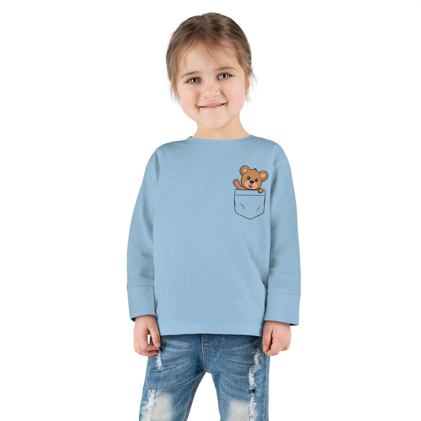 Toddler Long Sleeve  Cuddly Bear T-shirt