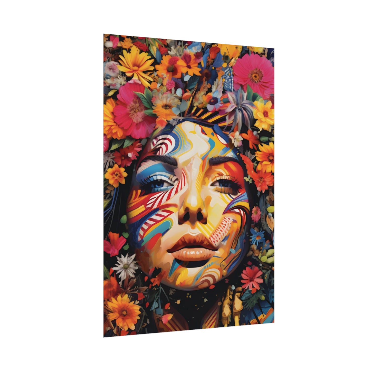 Colourful Disco Lady Wall Poster