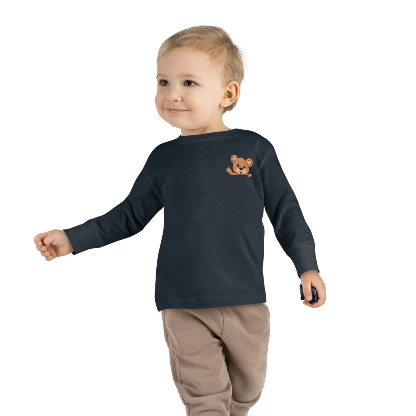 Toddler Long Sleeve  Cuddly Bear T-shirt