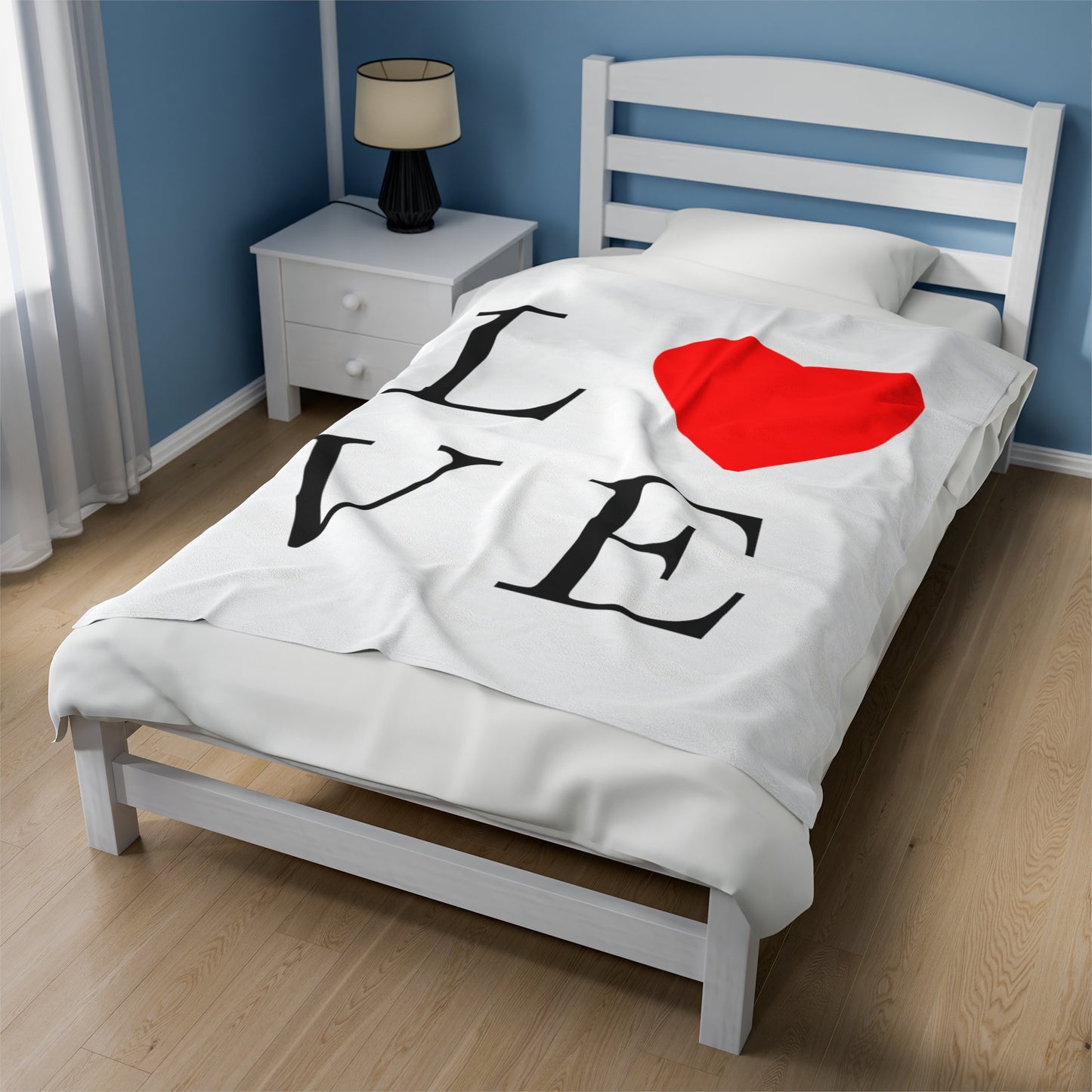 Love Heart Velveteen Plush Blanket