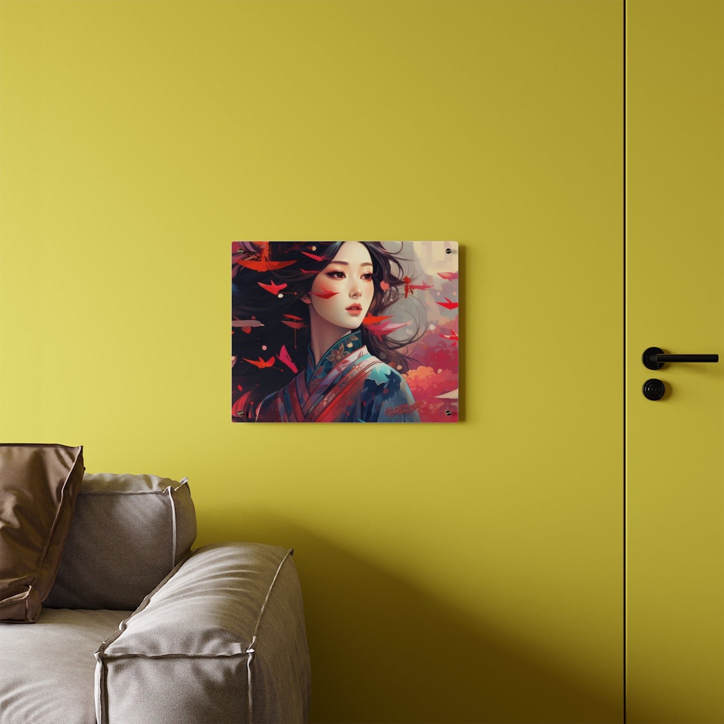 Asian Lady in Acrylic Wall Art Panels