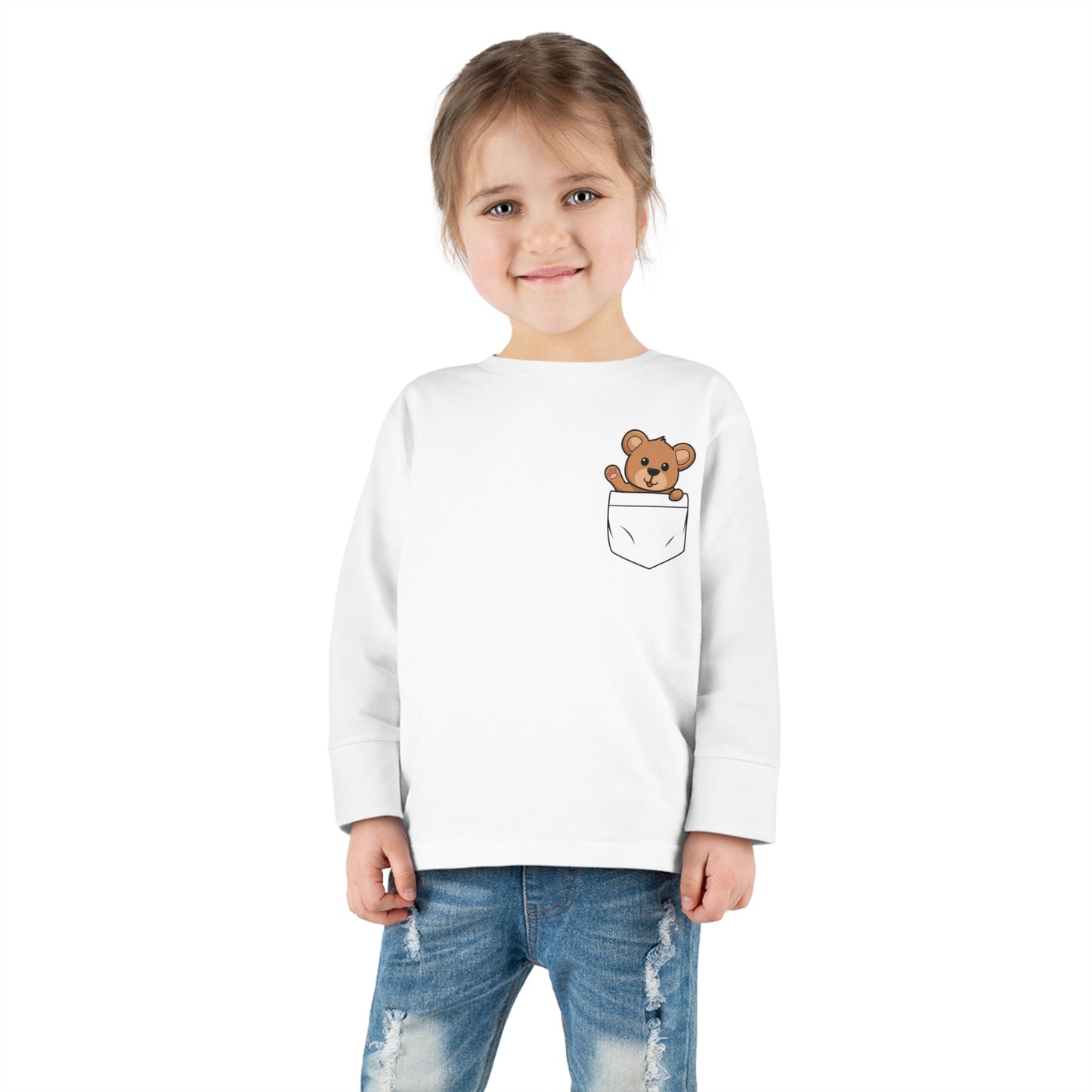 Toddler Long Sleeve  Cuddly Bear T-shirt