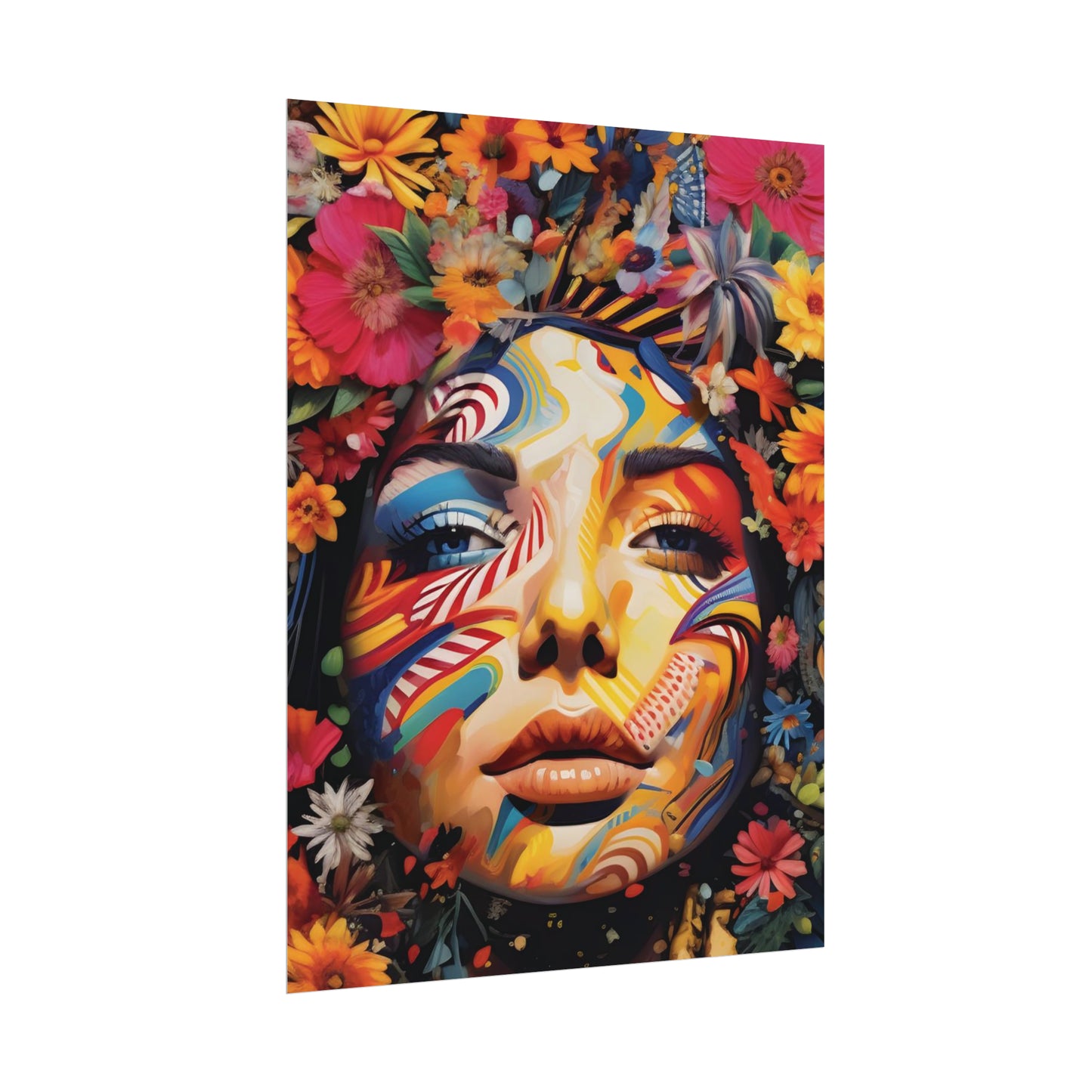 Colourful Disco Lady Wall Poster