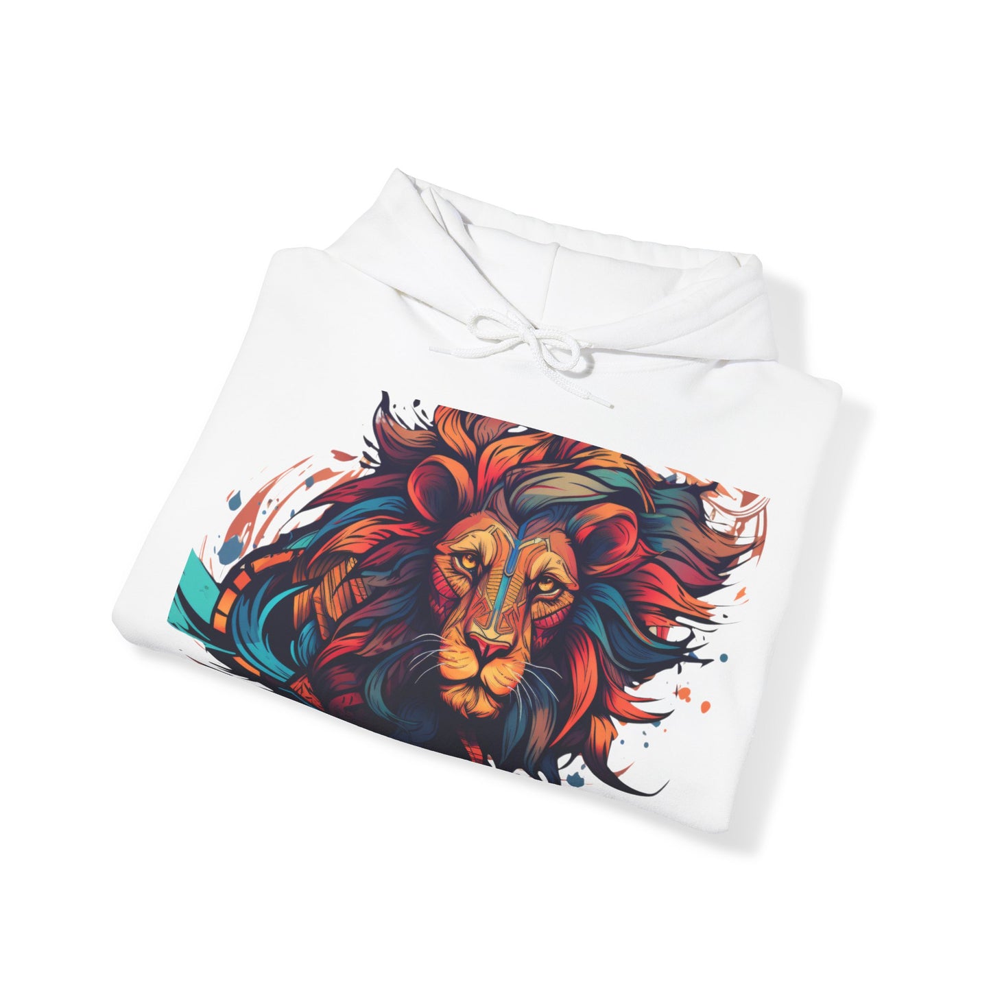 Lion Head Design Unisex Heavy Blend™ Hooded Sweatshirt