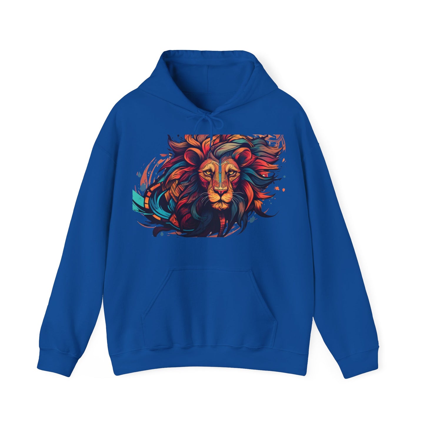 Lion Head Design Unisex Heavy Blend™ Hooded Sweatshirt