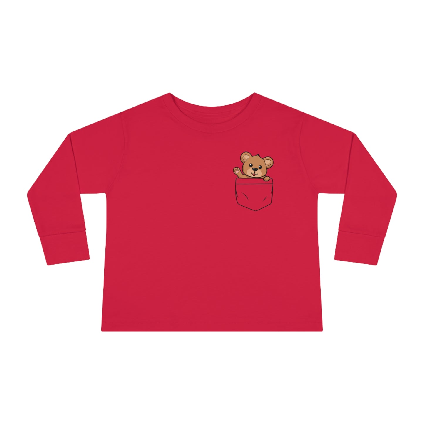 Toddler Long Sleeve  Cuddly Bear T-shirt