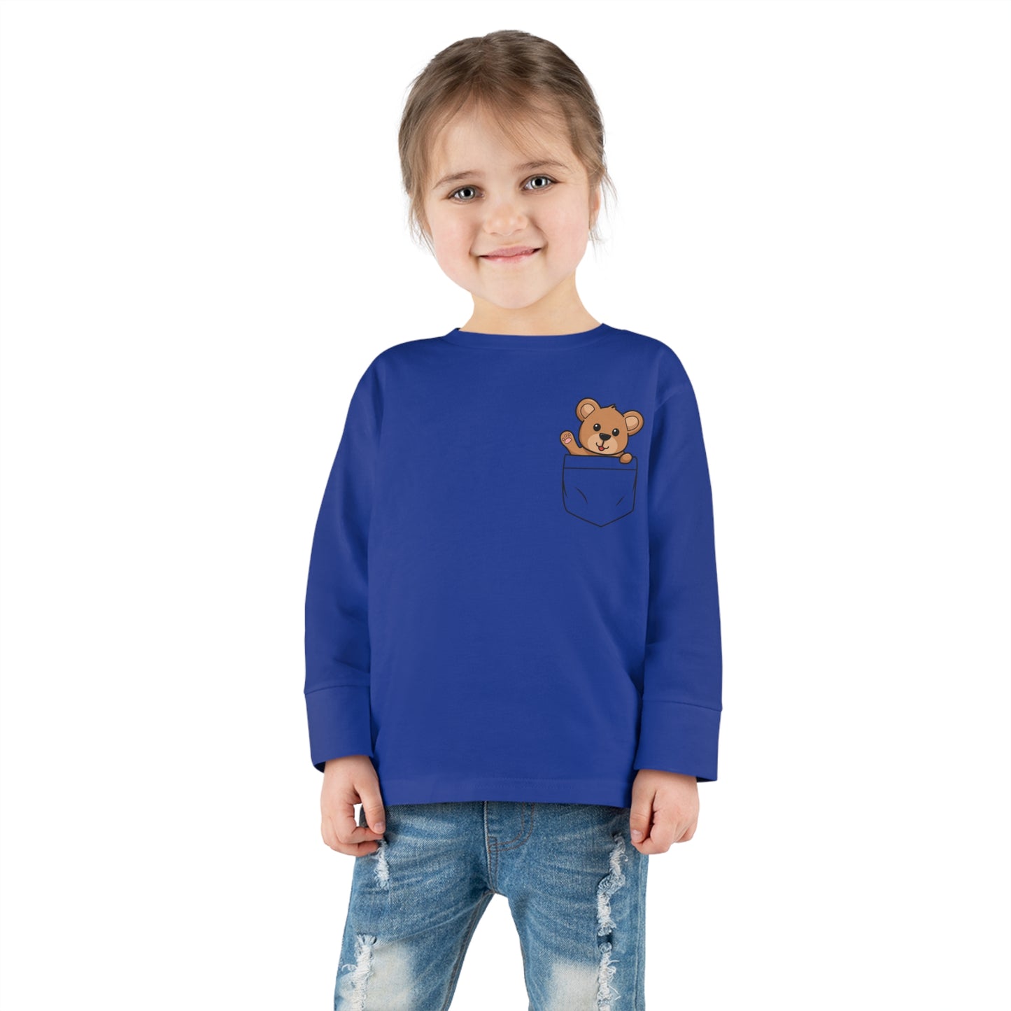 Toddler Long Sleeve  Cuddly Bear T-shirt