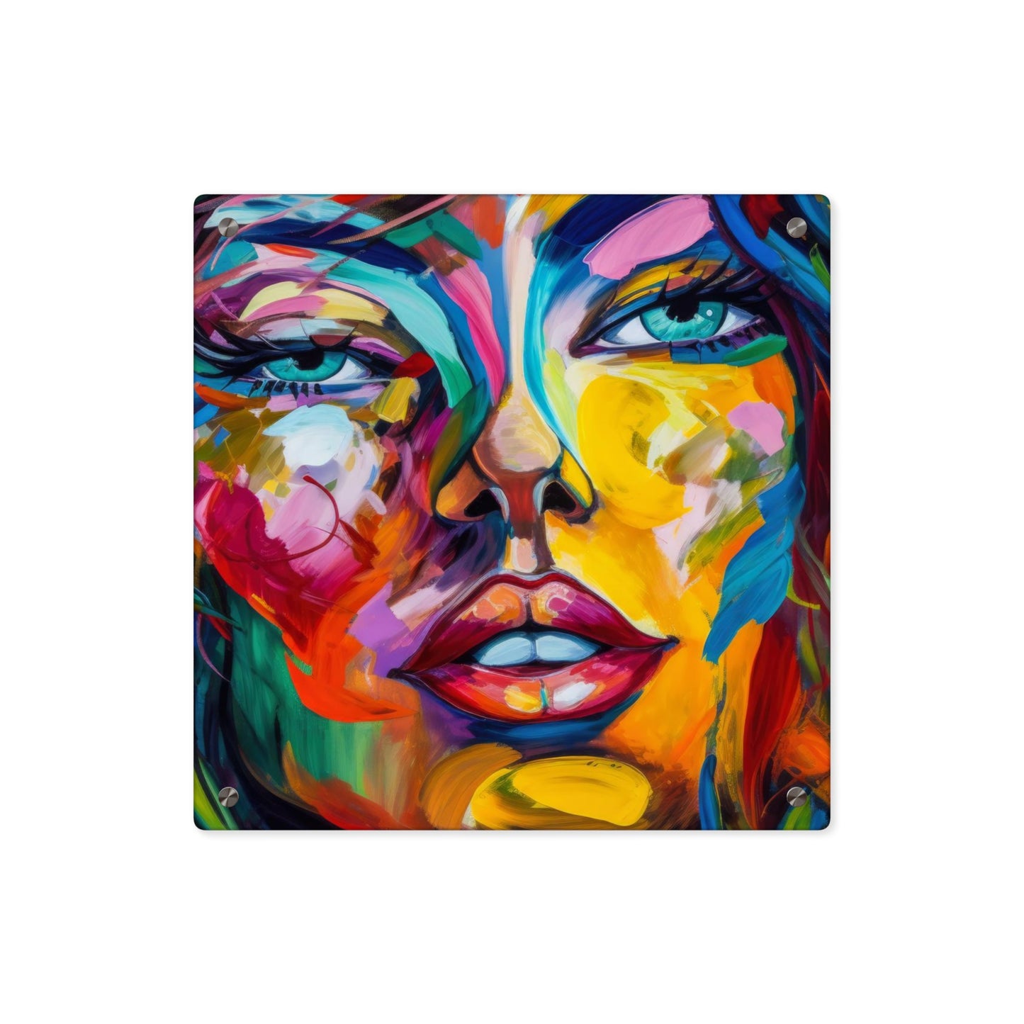 Colourful Lady Acrylic Wall Art Panels