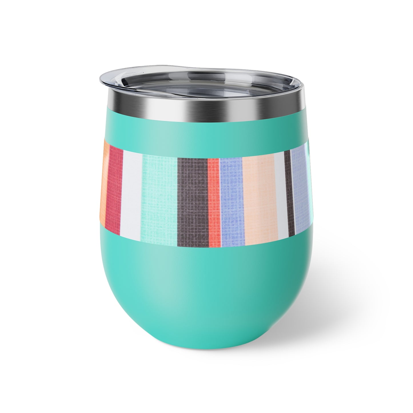 Candy Stripe Copper Vacuum Insulated Cup, 12oz