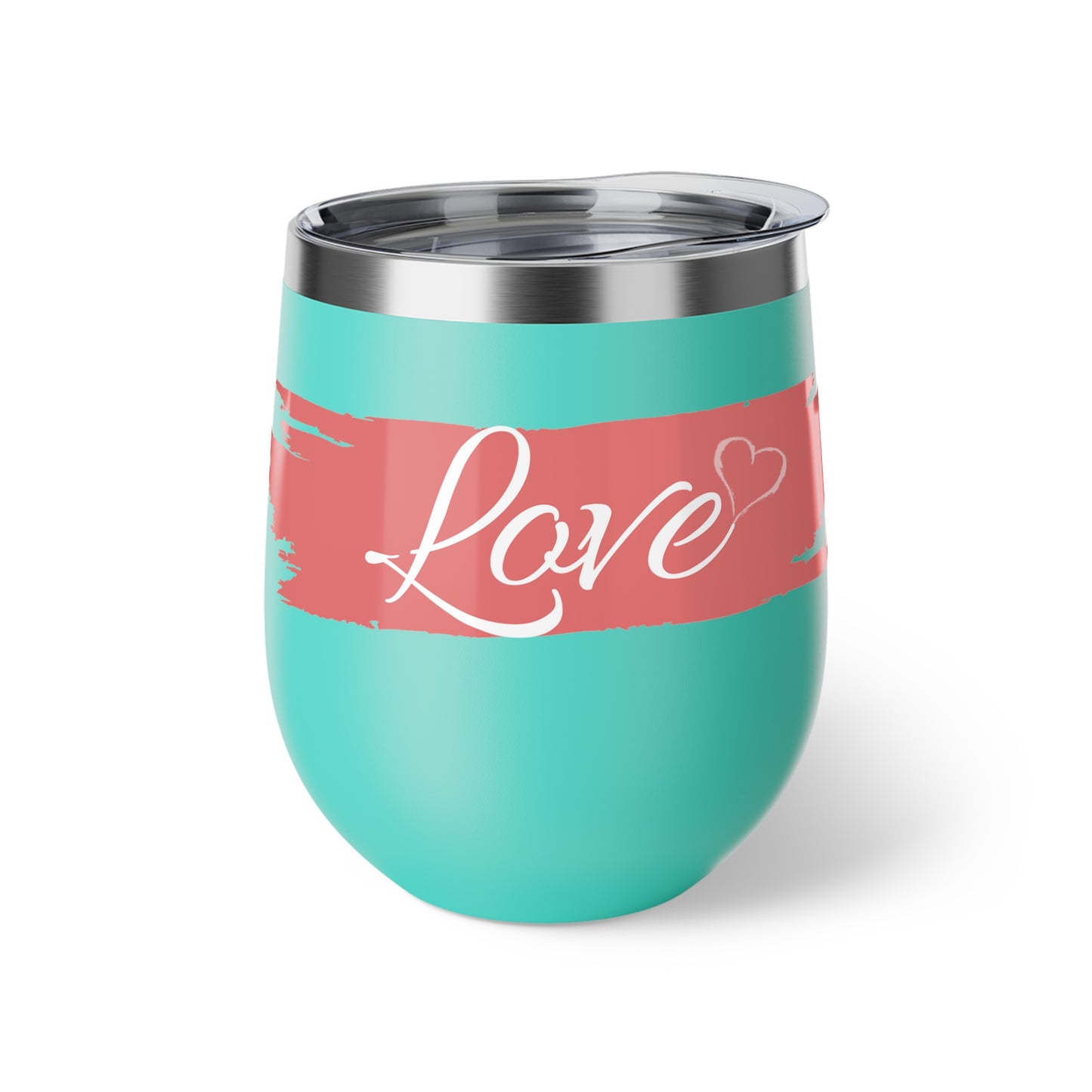 Romantic Love  Copper Vacuum Insulated Coffee Cup, 12oz