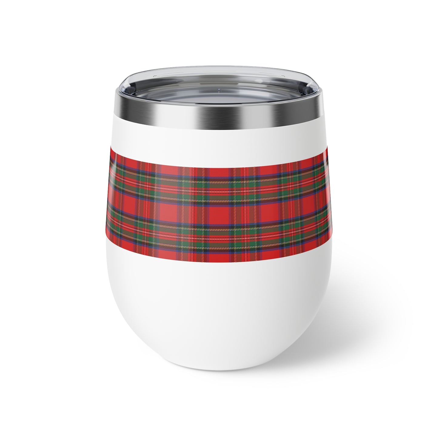 Red Tartan Vacuum Insulated Cup, 12oz