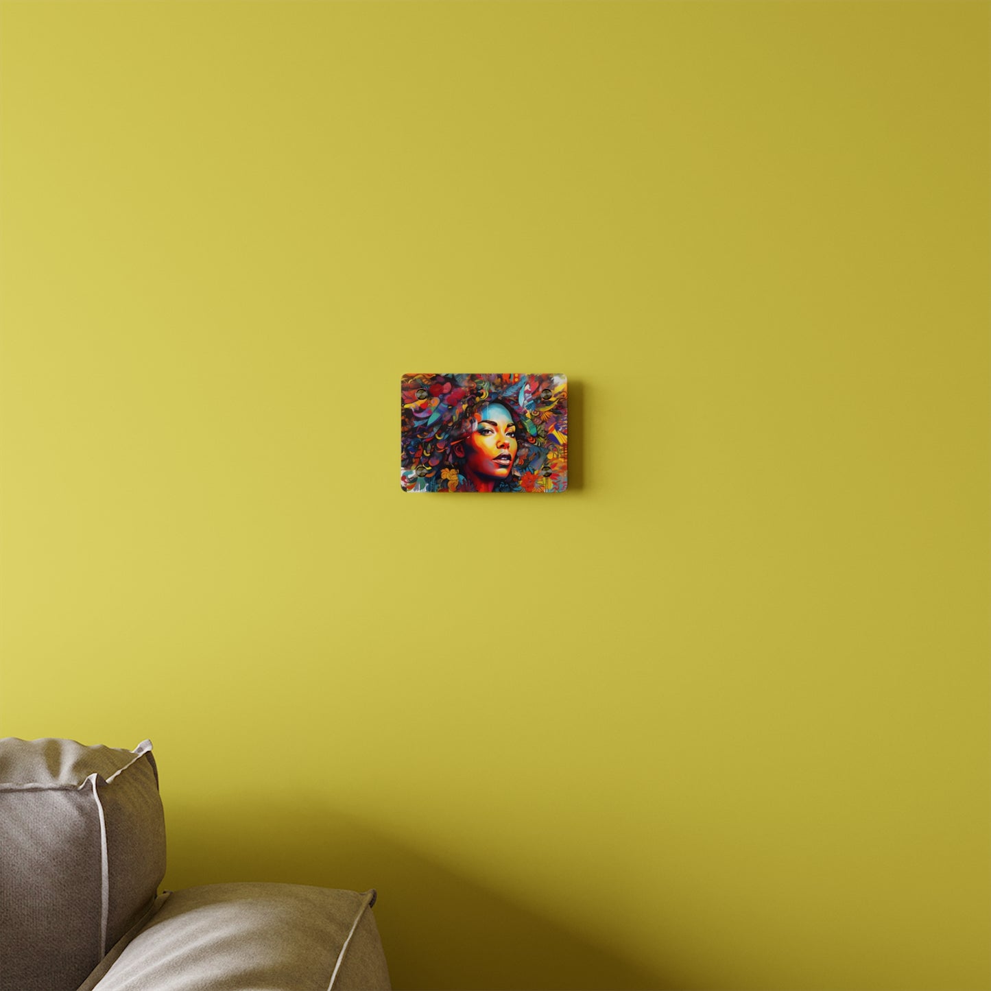 Afro Lady Acrylic Wall Art Panels