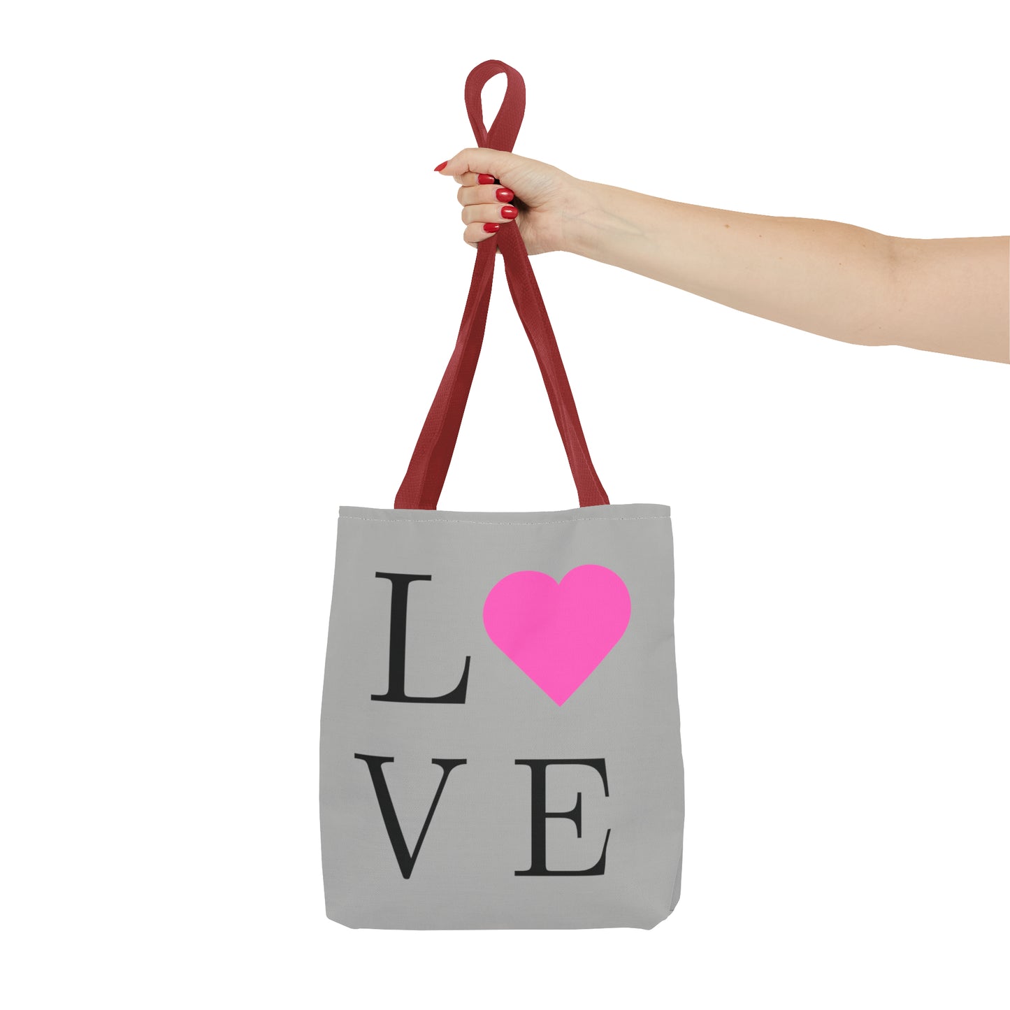 GreyTote Bag  All about Love