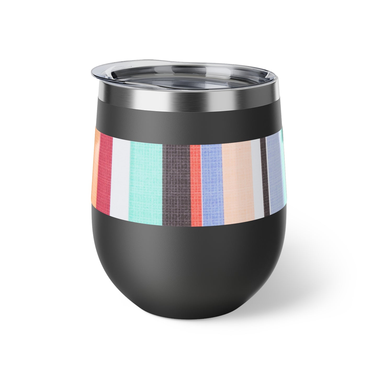 Candy Stripe Copper Vacuum Insulated Cup, 12oz