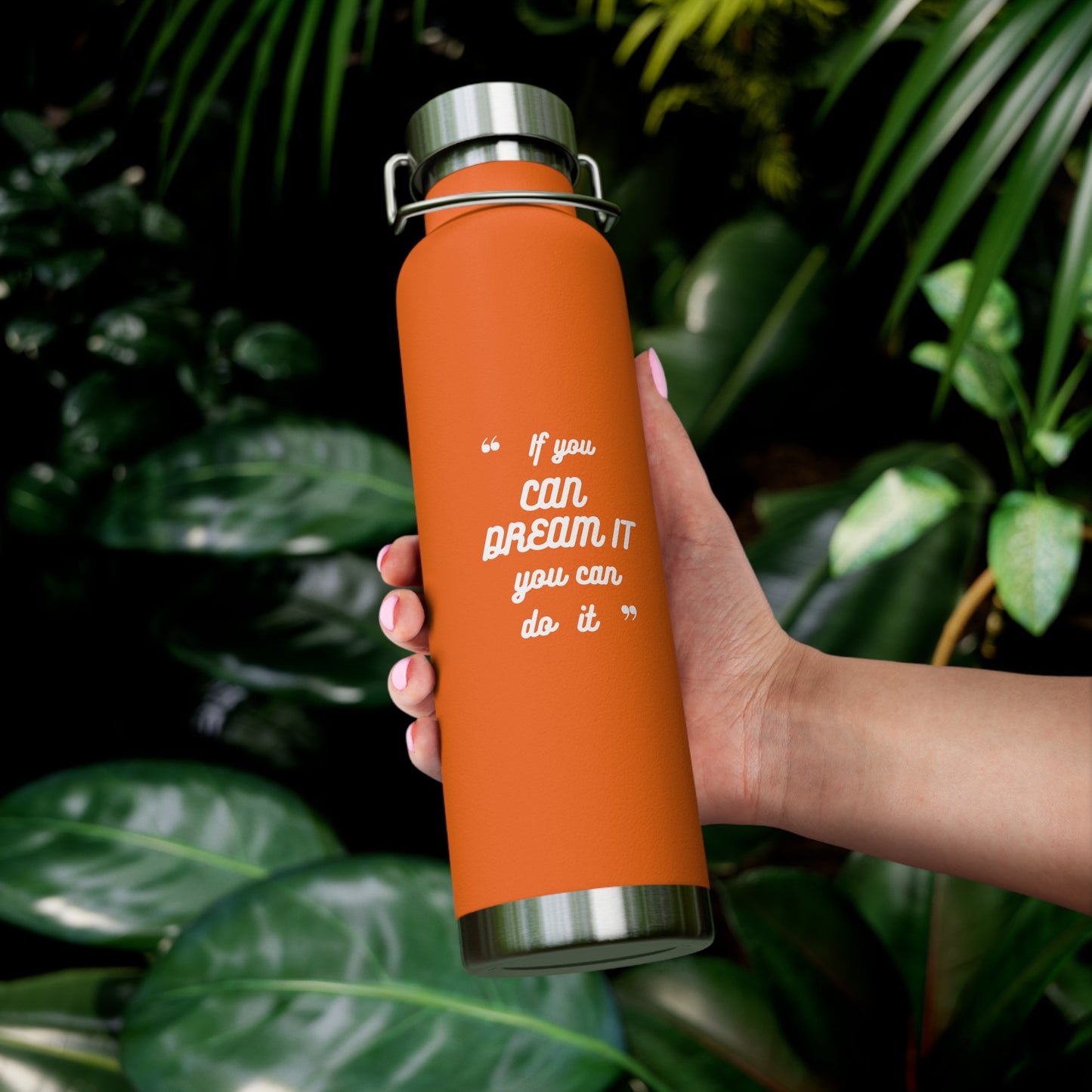 Inspirational Copper Vacuum Insulated Bottle, 22oz