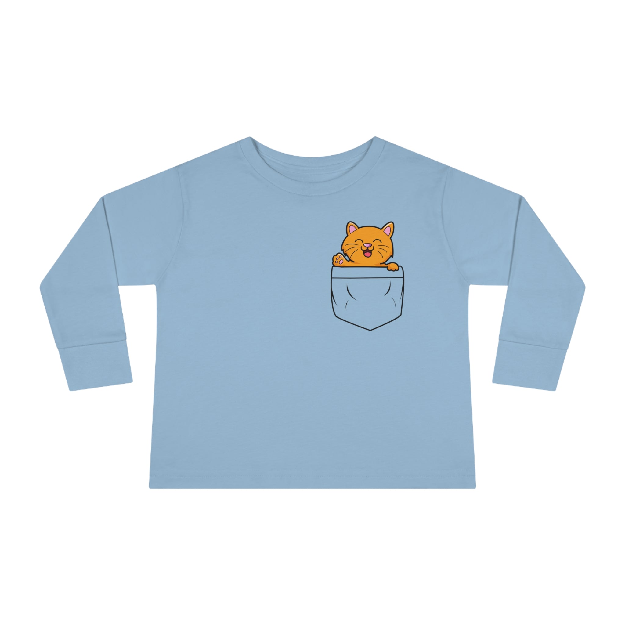 Kitty Cat Toddler Long Sleeve  Cuddly Bear T-shirt