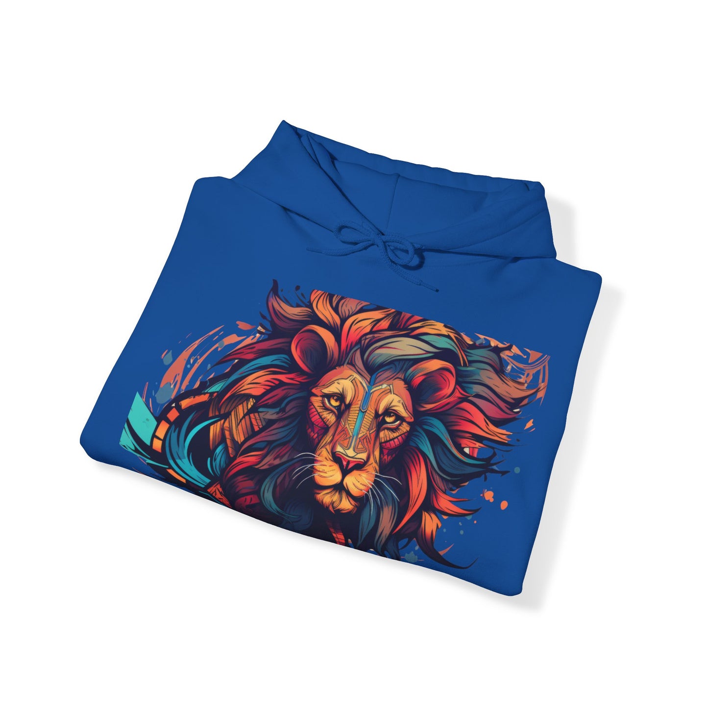 Lion Head Design Unisex Heavy Blend™ Hooded Sweatshirt