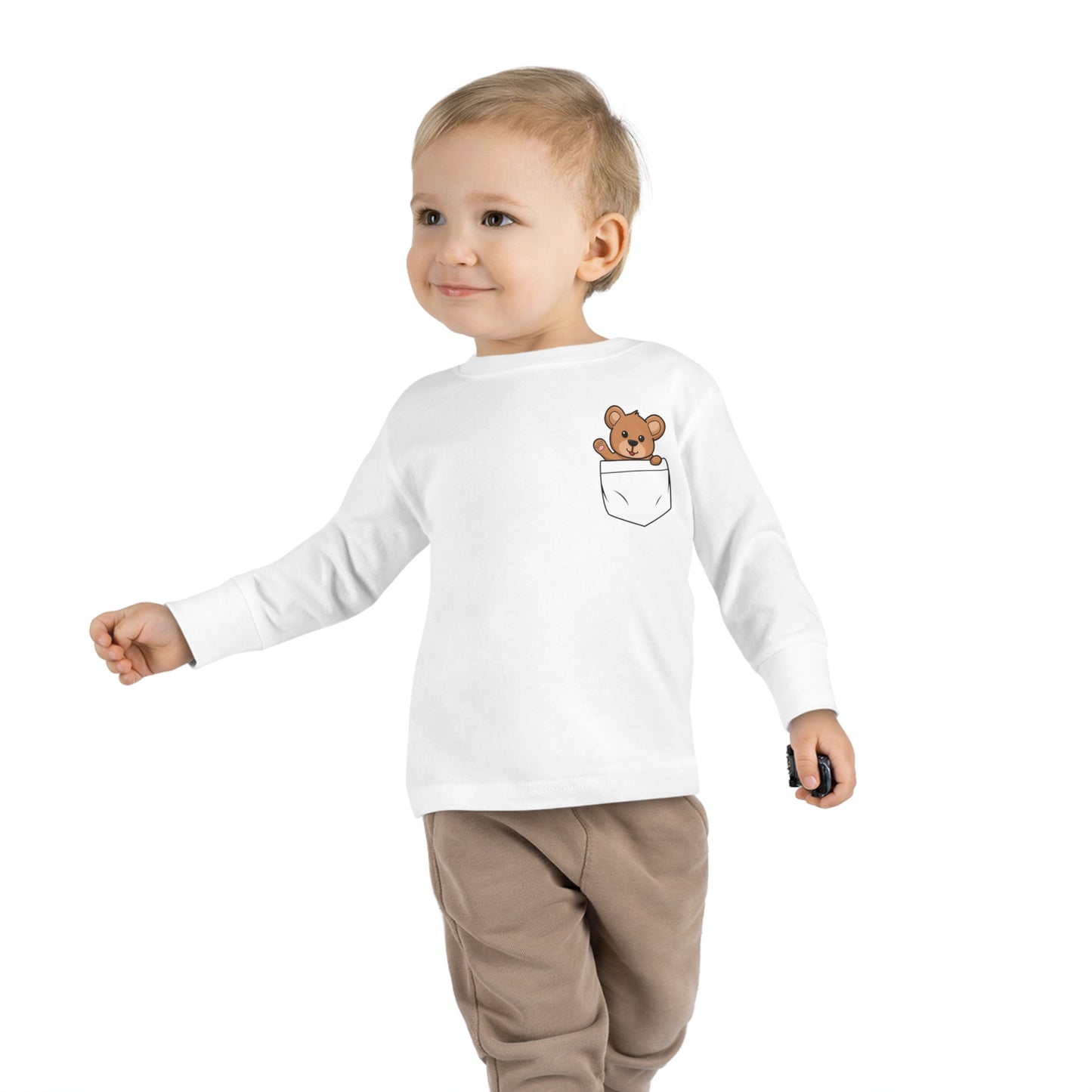 Toddler Long Sleeve  Cuddly Bear T-shirt