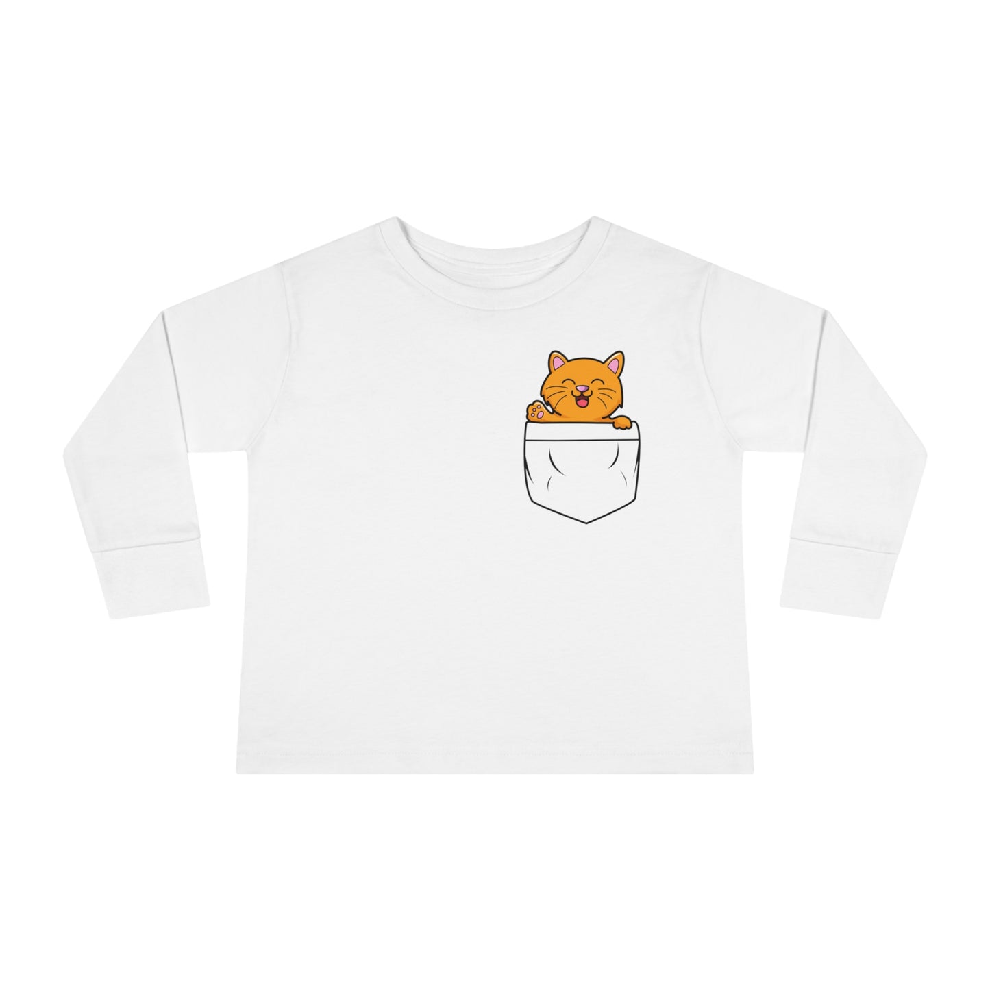 Kitty Cat Toddler Long Sleeve  Cuddly Bear T-shirt