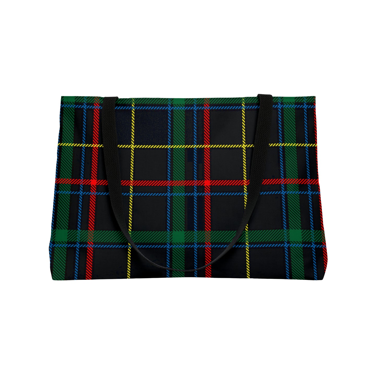 Mixed Colour Tartan Weekender Tote Bag