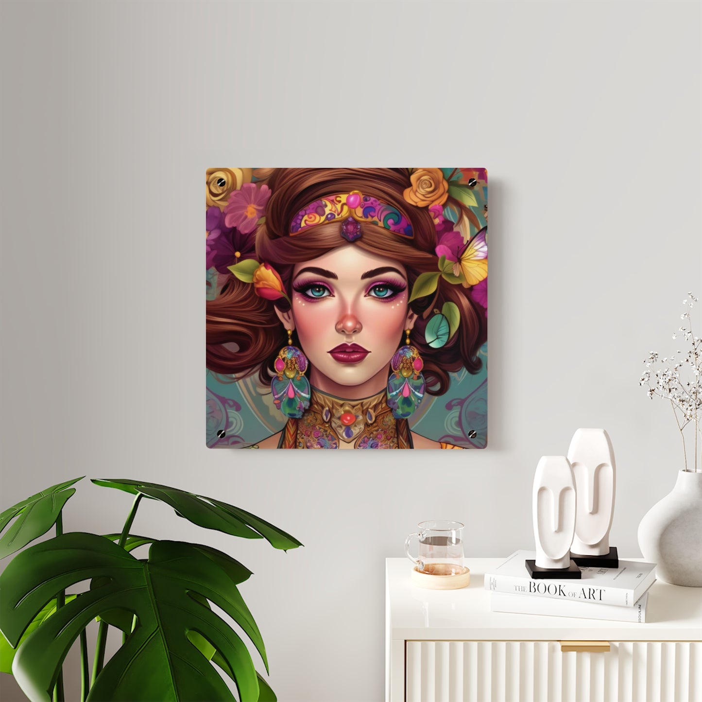 Lady  Spring Acrylic Wall Art Panels