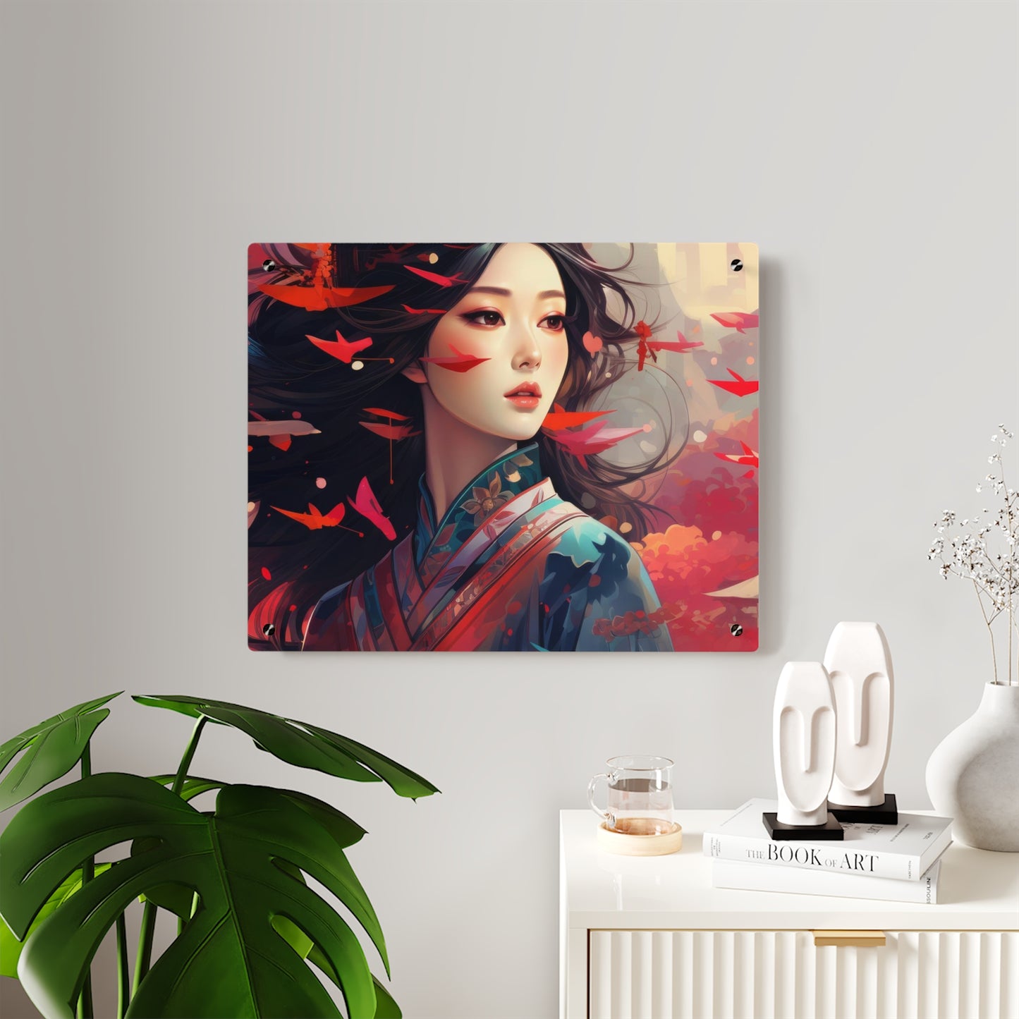 Asian Lady in Acrylic Wall Art Panels