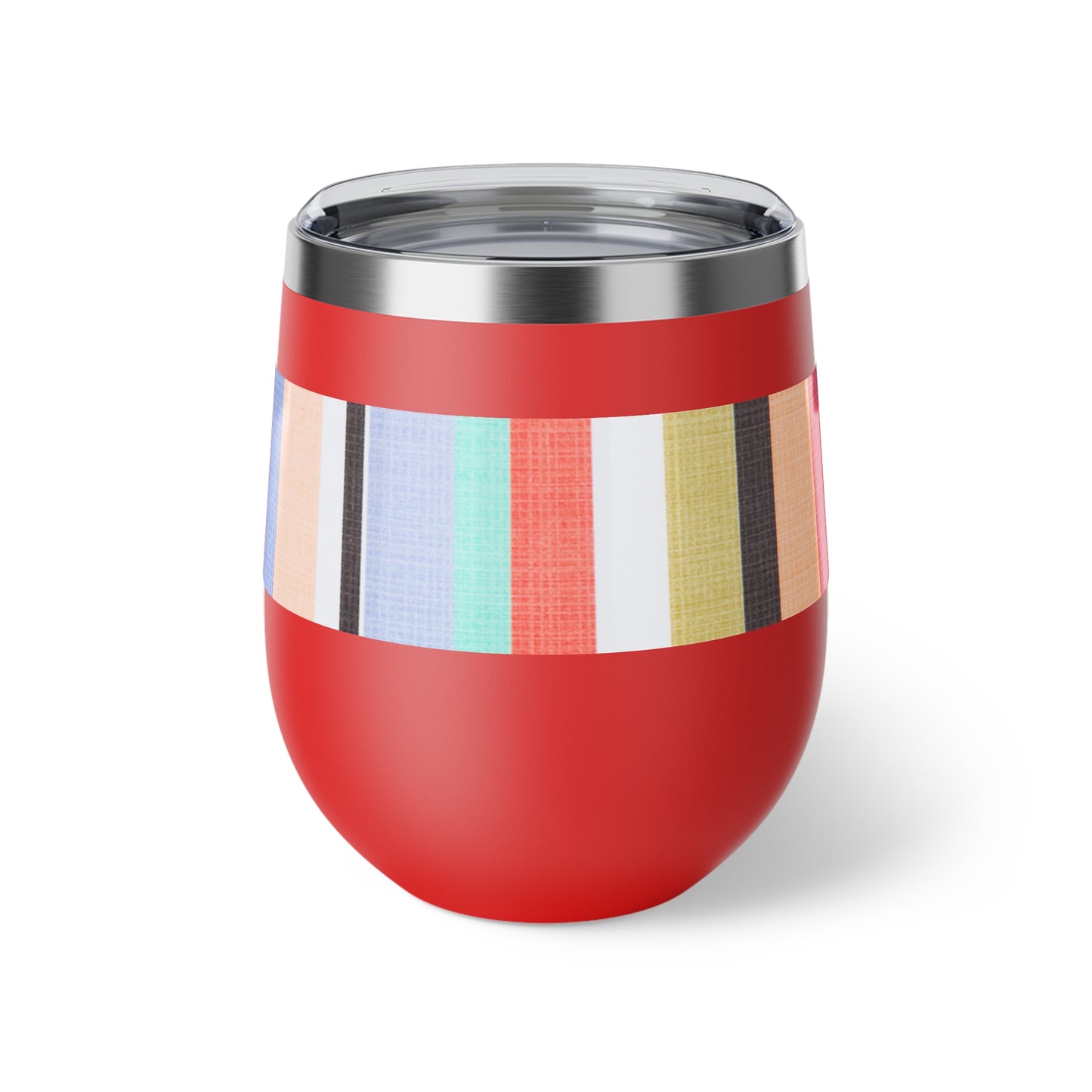 Candy Stripe Copper Vacuum Insulated Cup, 12oz