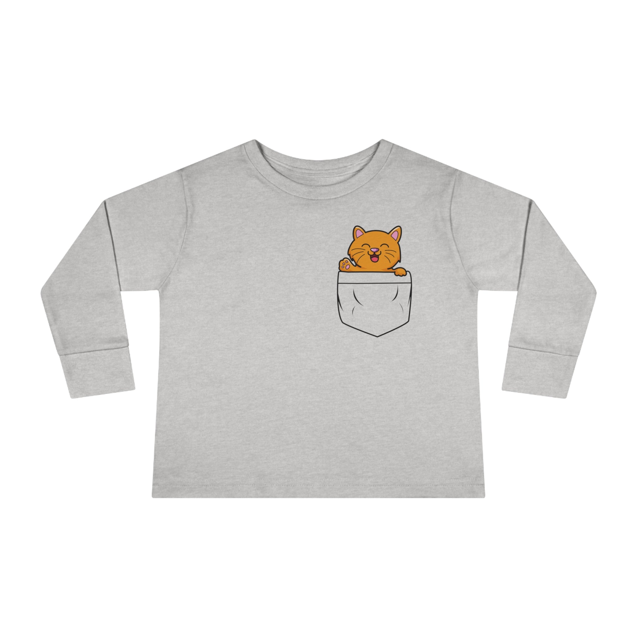Kitty Cat Toddler Long Sleeve  Cuddly Bear T-shirt