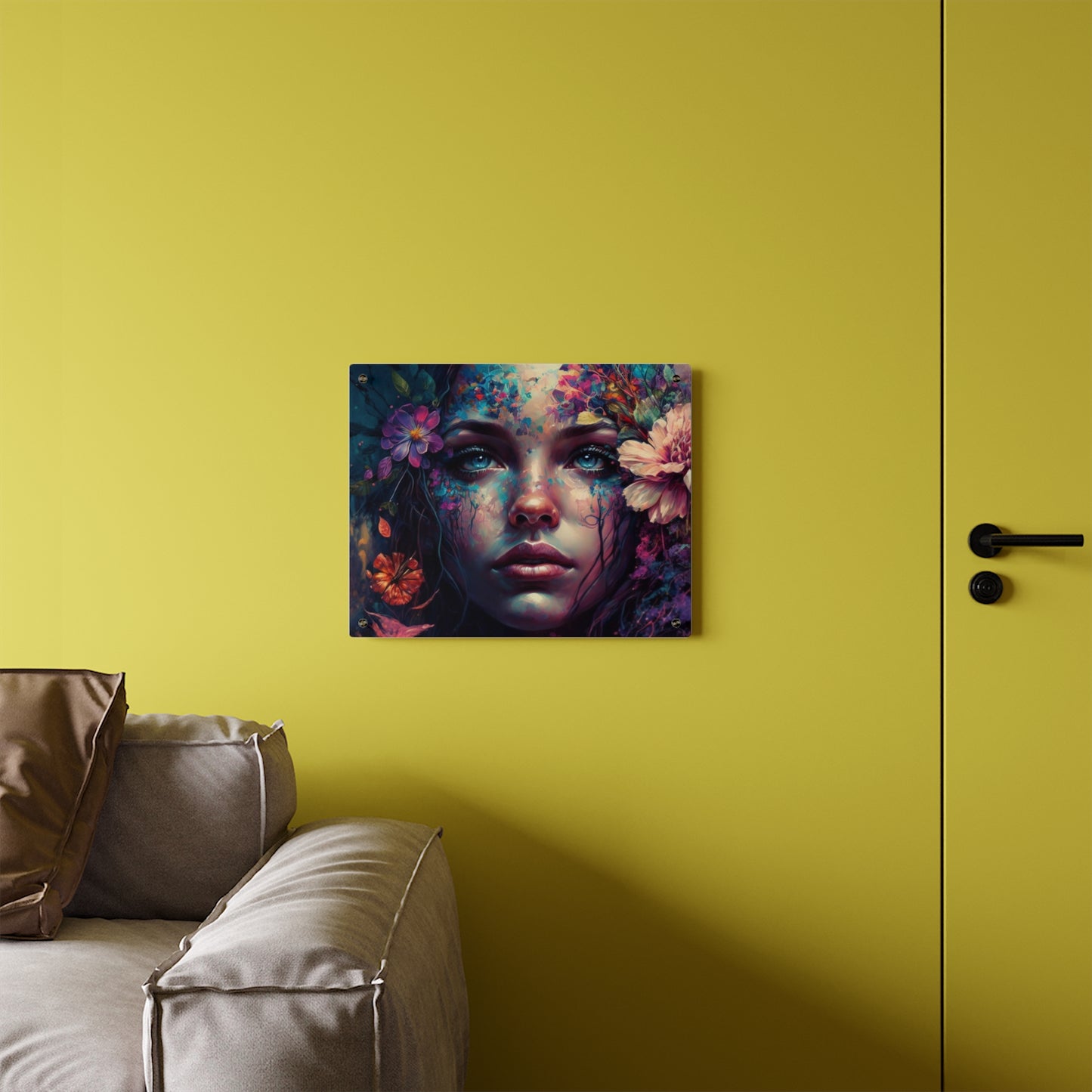 Dark  Lady Acrylic Wall Art Panels