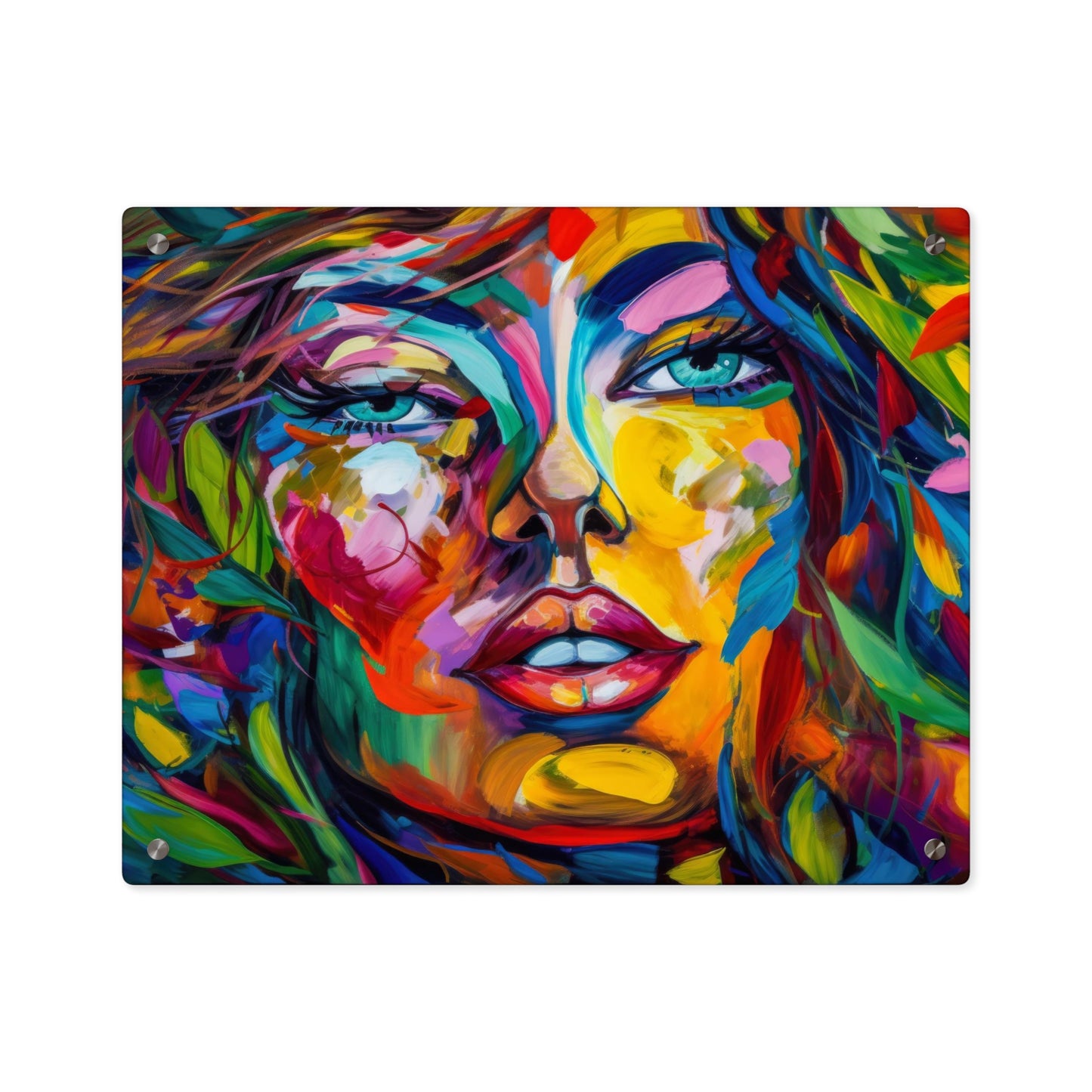 Colourful Lady Acrylic Wall Art Panels