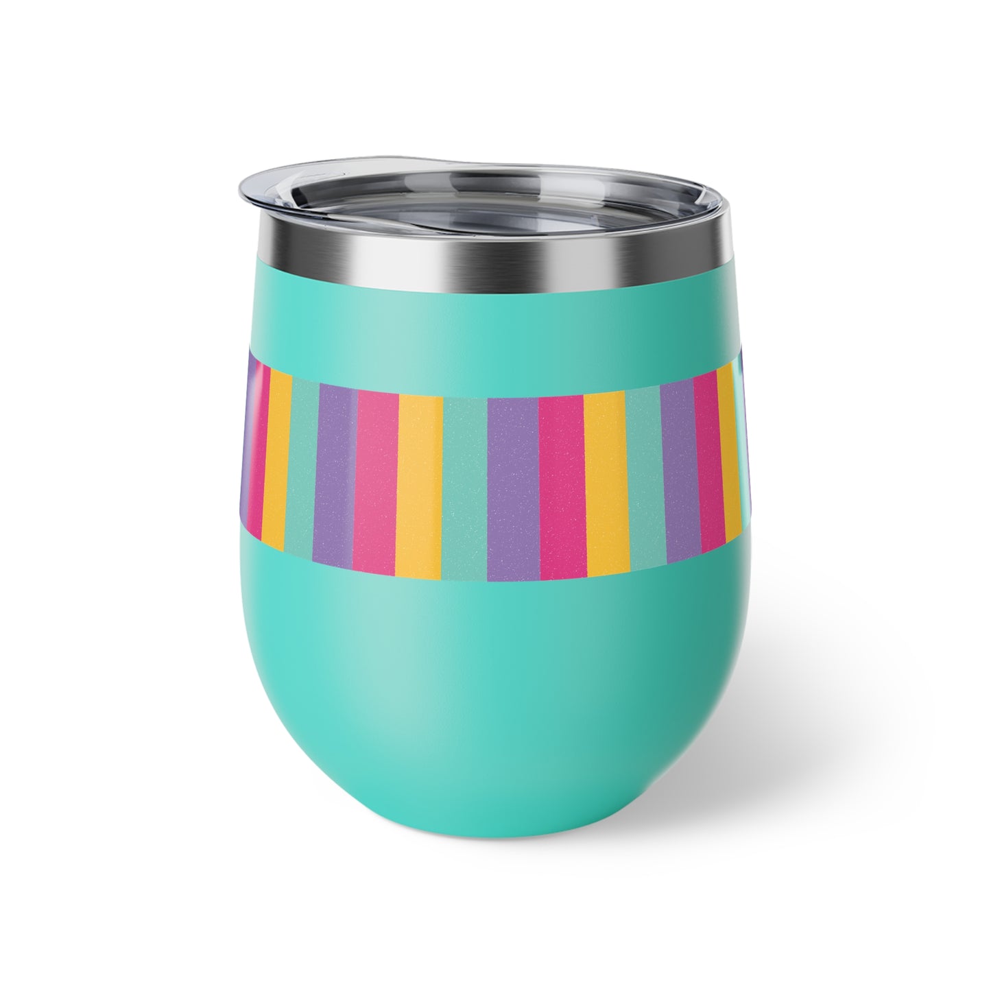 Bright Striped Copper Vacuum Insulated Cup, 12oz