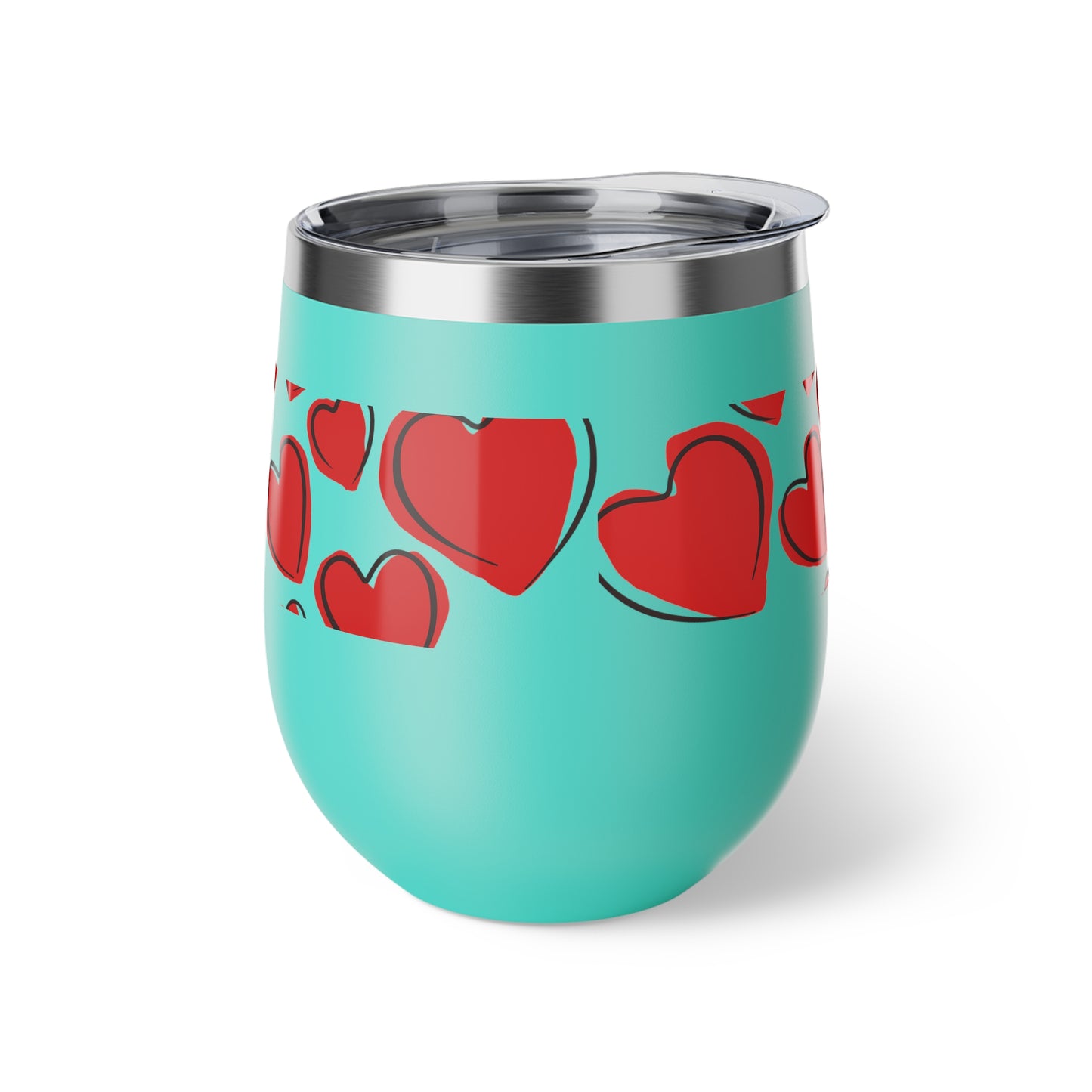 Love Hearts Copper Vacuum Insulated Cup, 12oz