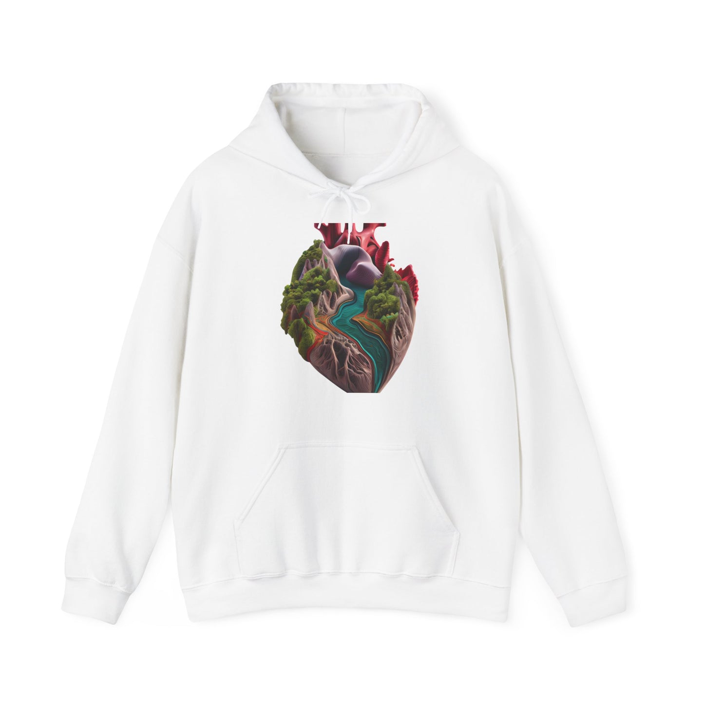 Open Hearts Hoodie Unisex Heavy Blend™ Hooded Sweatshirt