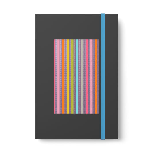 Candy Stripe Color Contrast Notebook - Ruled