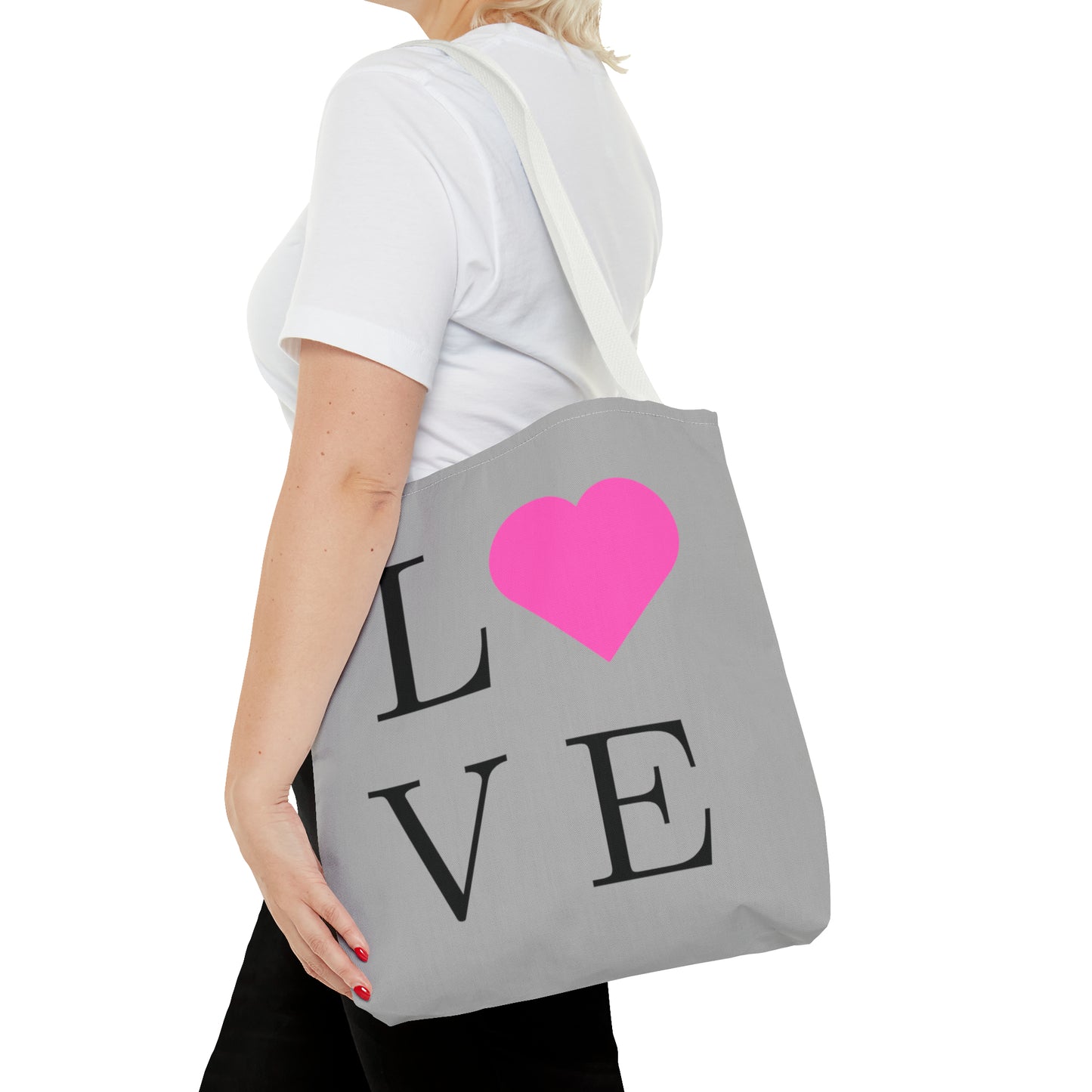 GreyTote Bag  All about Love