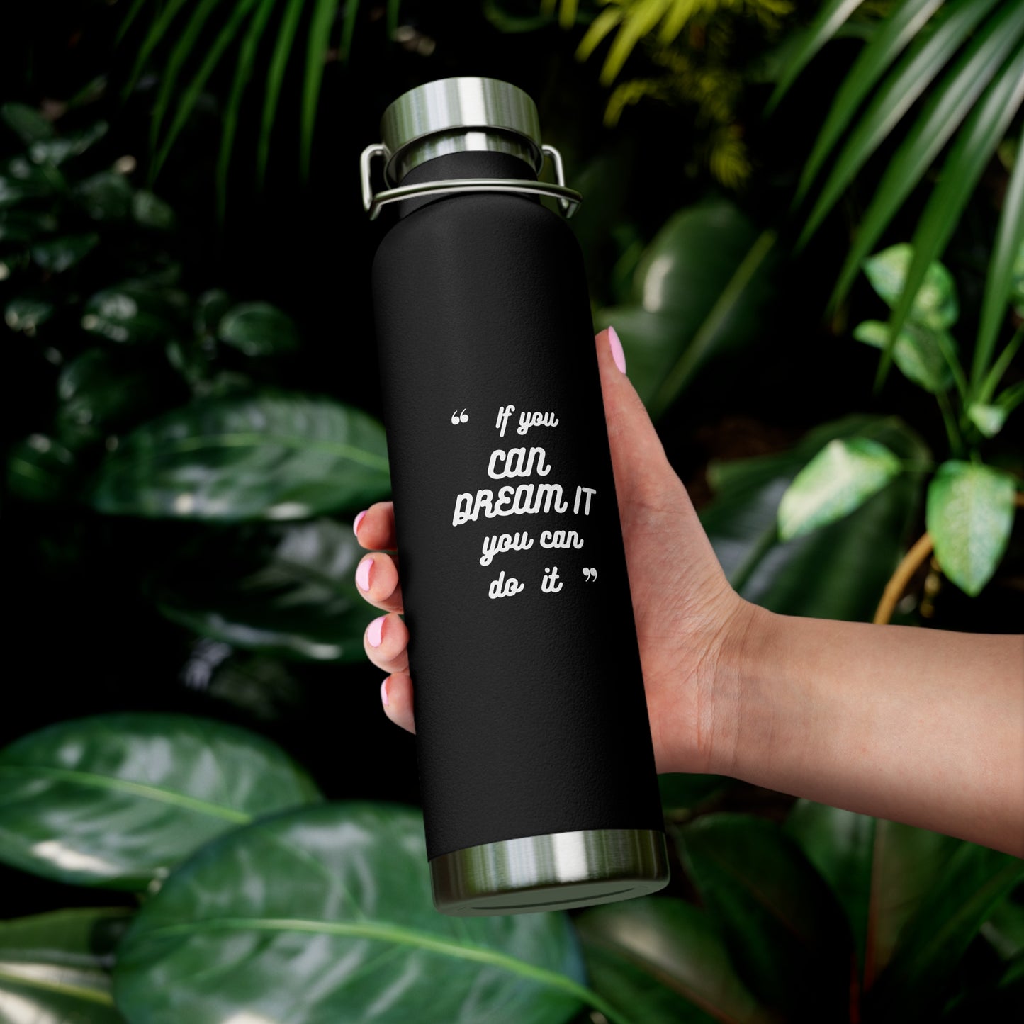 Inspirational Copper Vacuum Insulated Bottle, 22oz