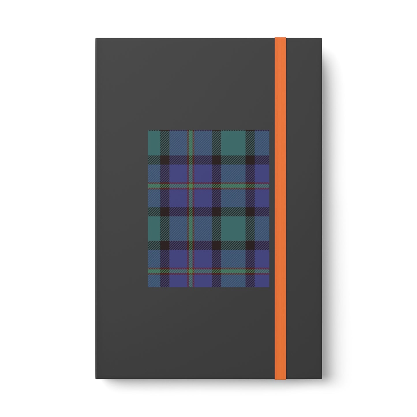 Blue Check Tartan Contrast Notebook - Ruled