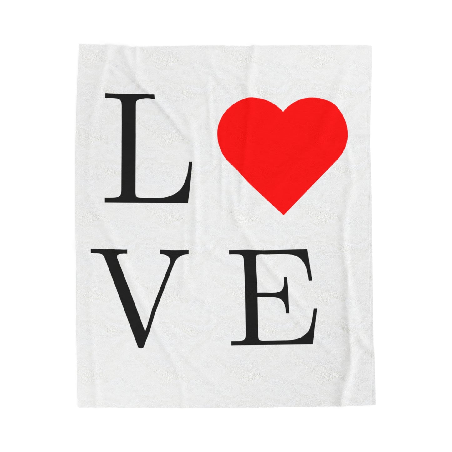 Love Heart Velveteen Plush Blanket