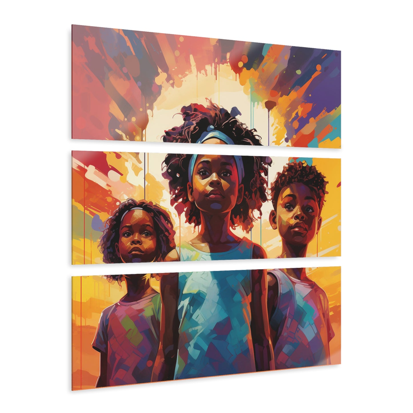 Trilogy of Children Black Lives Acrylic Prints