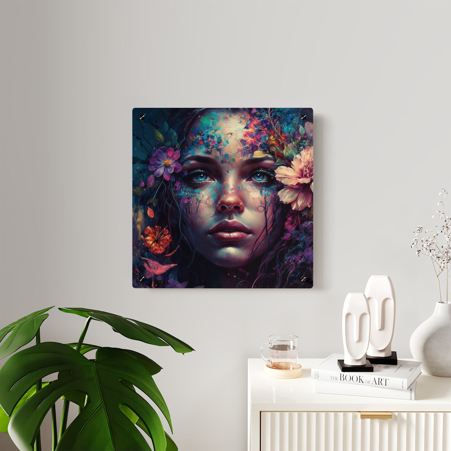 Dark  Lady Acrylic Wall Art Panels