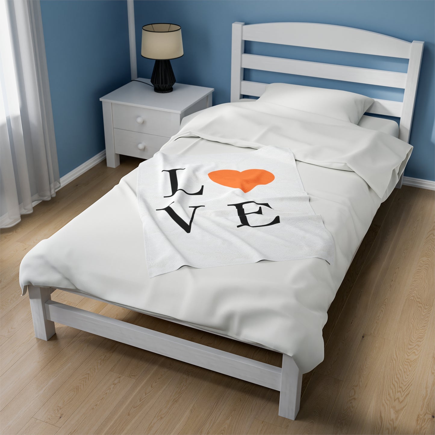 Carnelian  Love Heart Velveteen Plush Blanket