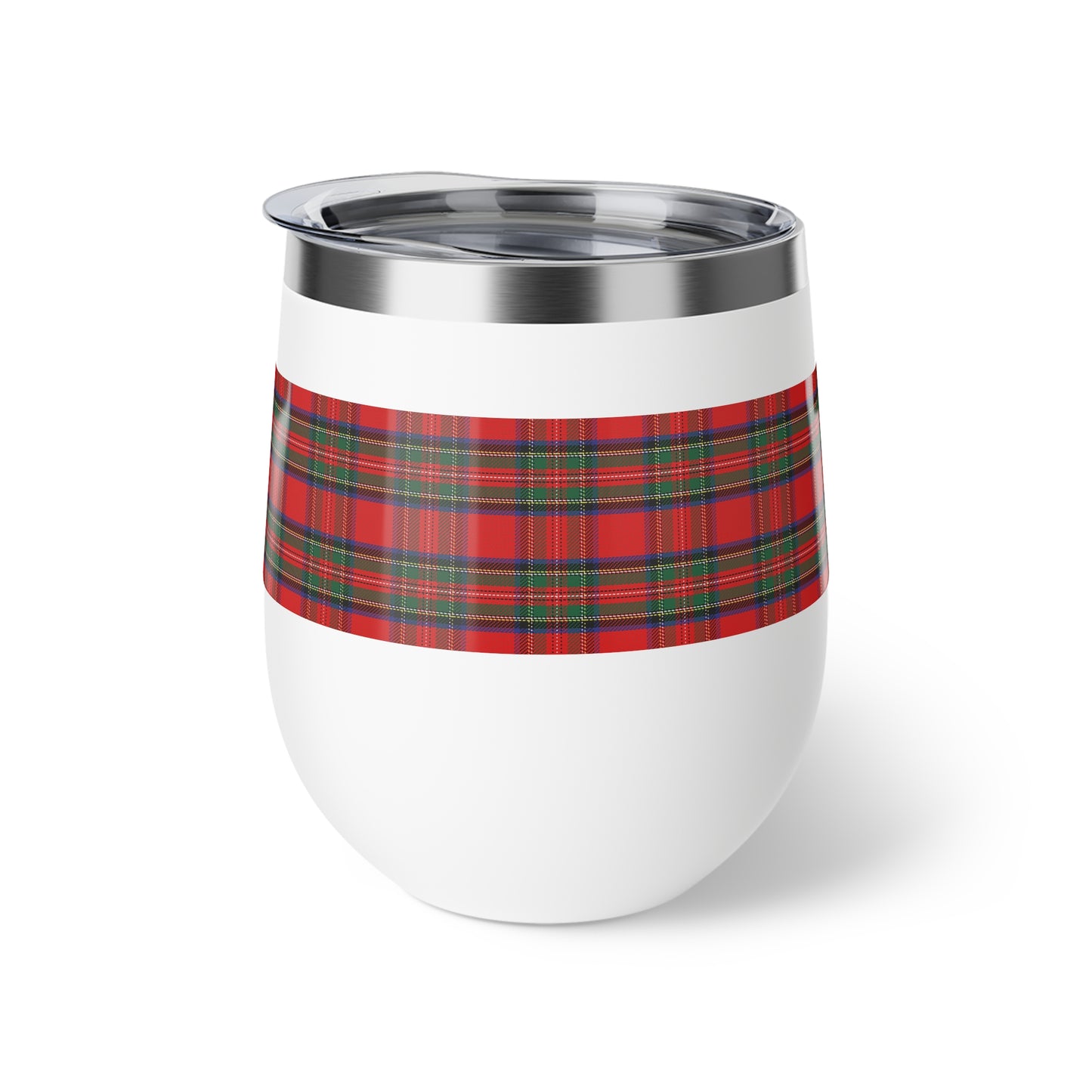 Red Tartan Vacuum Insulated Cup, 12oz