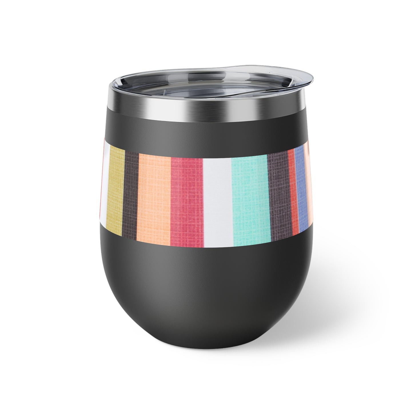 Candy Stripe Copper Vacuum Insulated Cup, 12oz