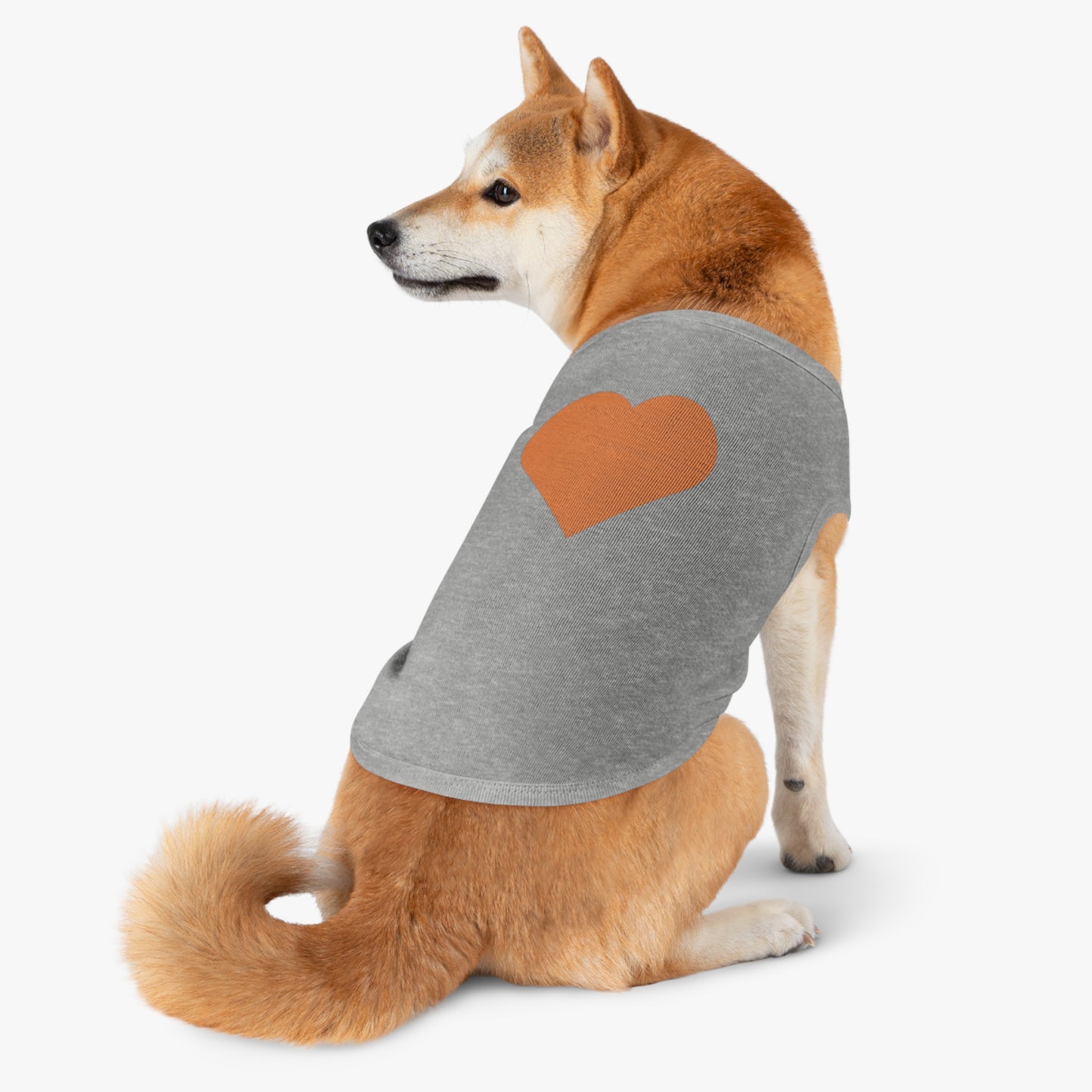 Pet Tank Top with Carnelian Heart