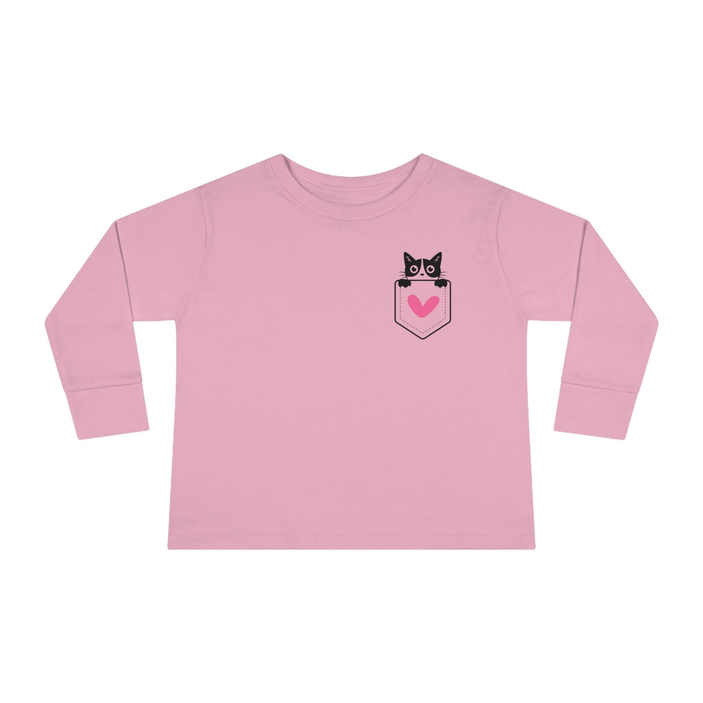 Kitty Love Toddler Long Sleeve  T-shirt