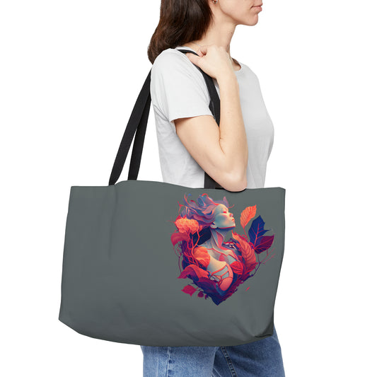 Grey Lady of Hearts Weekender Tote Bag